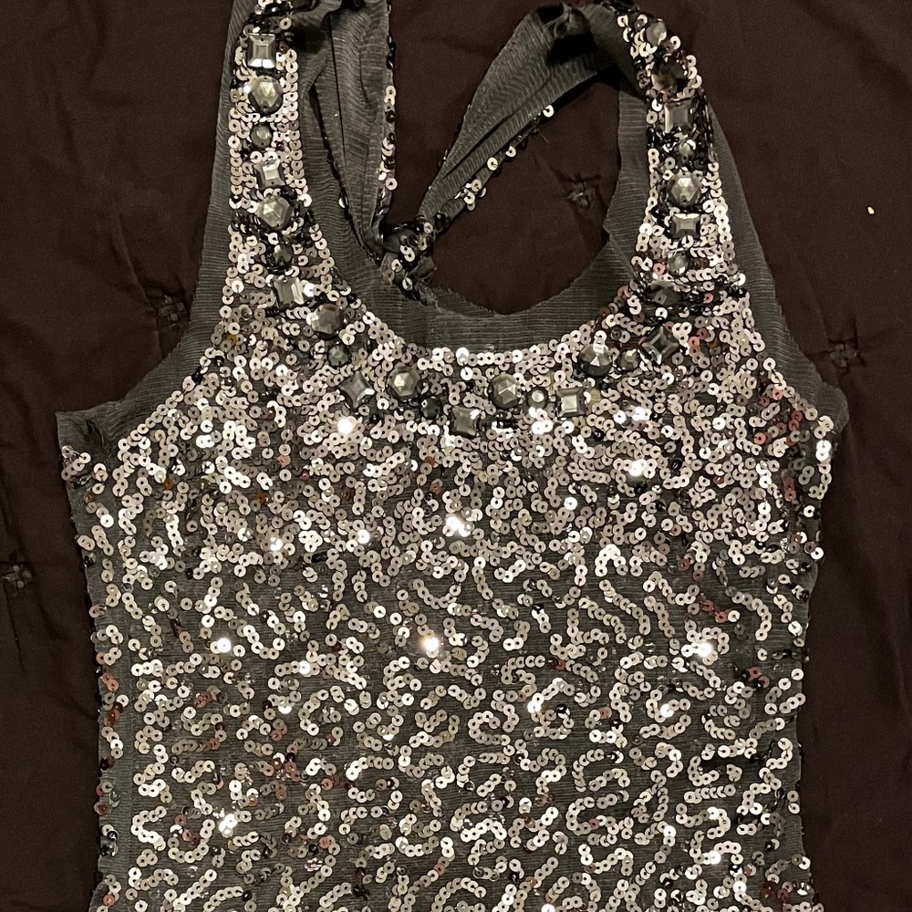 Sequin Racer Back Tank